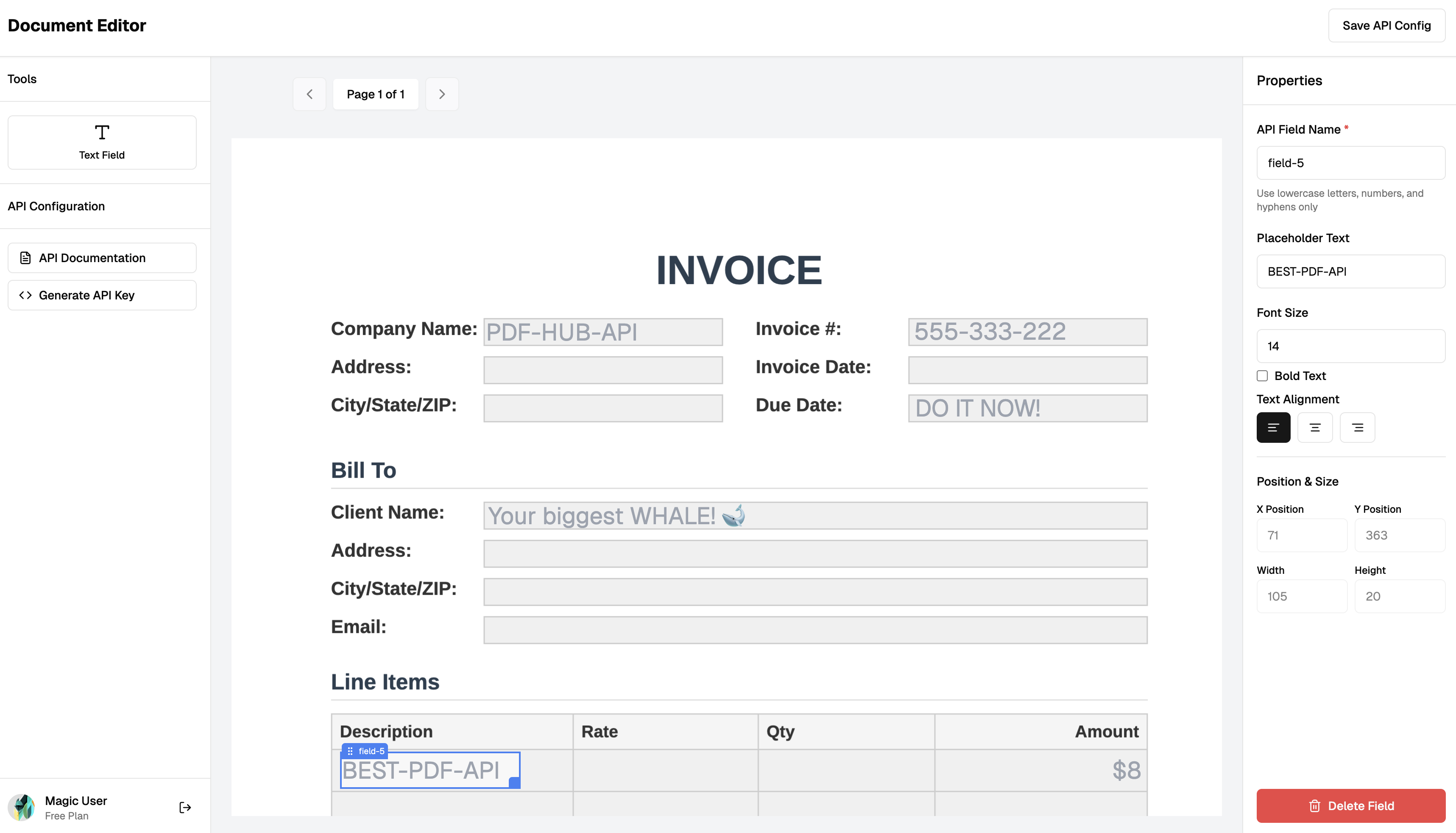 PDF Editor Interface